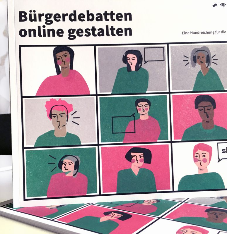 Broschüre für Sächsische Landeszentrale für politische Bildung / Illustrationen / Gestaltung, Satz