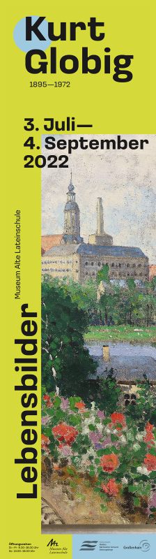 Banner / Ausstellung Kurt Globig / Museum Alte Lateinschule Großenhain